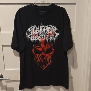 Slaughter To Prevail Black and Red Mens Graphic Band Tee
